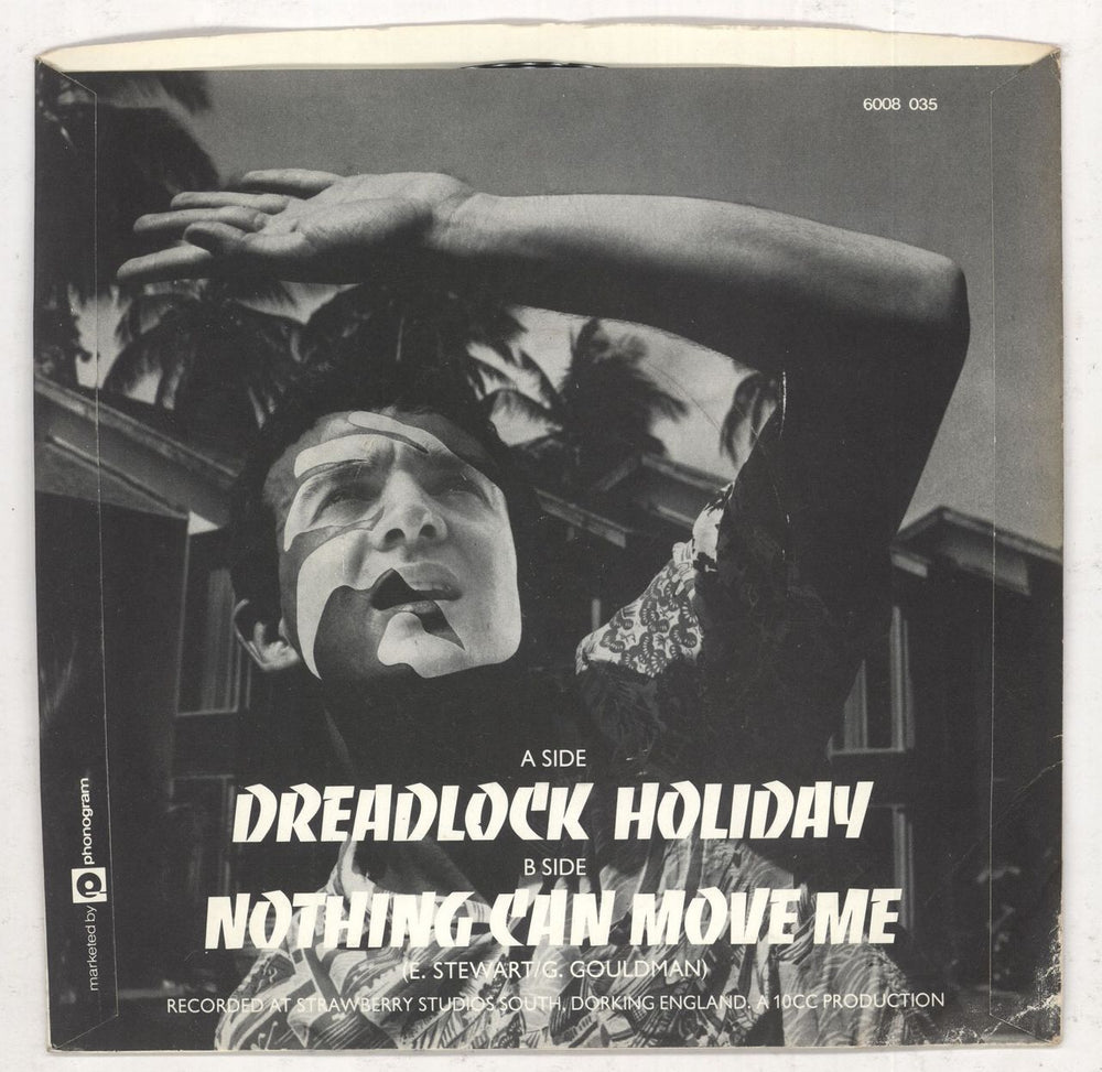 10cc Dreadlock Holiday - Injection - P/s UK 7" vinyl single (7 inch record / 45) 10C07DR685636