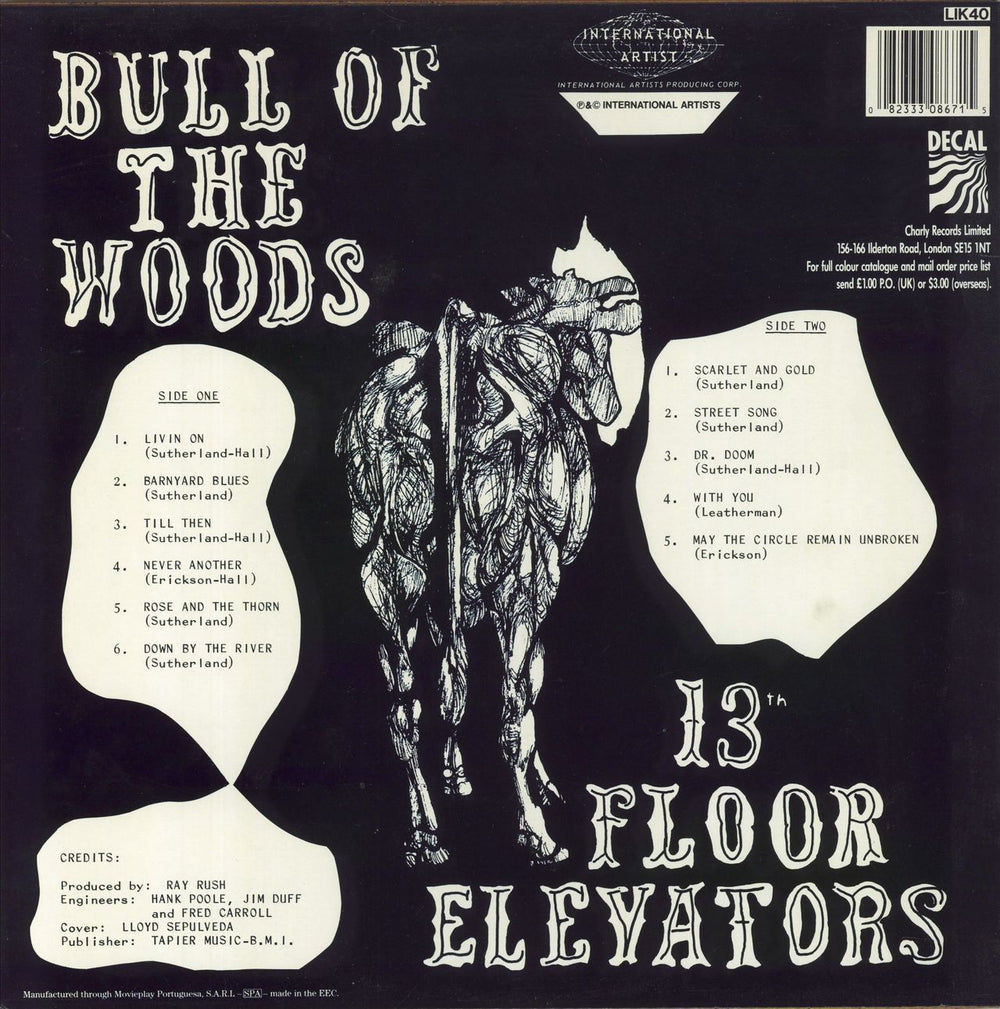 13th Floor Elevators Bull Of The Woods Portugese vinyl LP album (LP record) 082333086715
