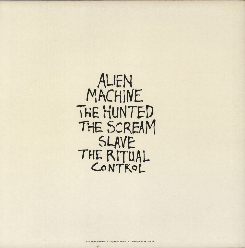 1919 Machine UK vinyl LP album (LP record)