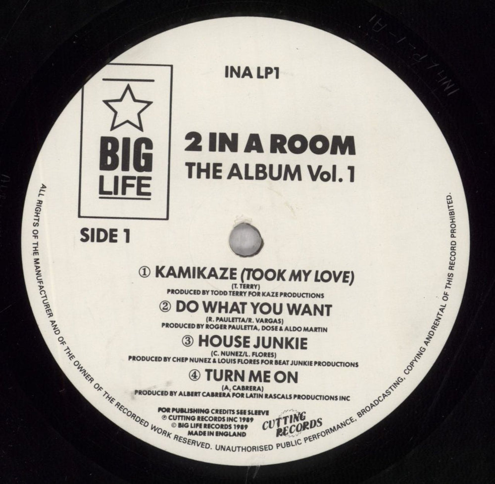 2 In A Room The Album Vol. 1 UK vinyl LP album (LP record) 2INLPTH840434