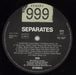 999 Separates French vinyl LP album (LP record) 999LPSE859969