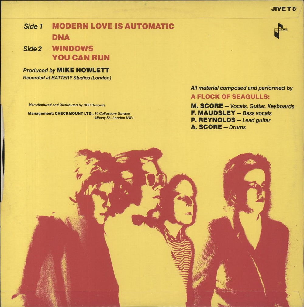 A Flock Of Seagulls Modern Love Is Automatic UK 12" vinyl single (12 inch record / Maxi-single)