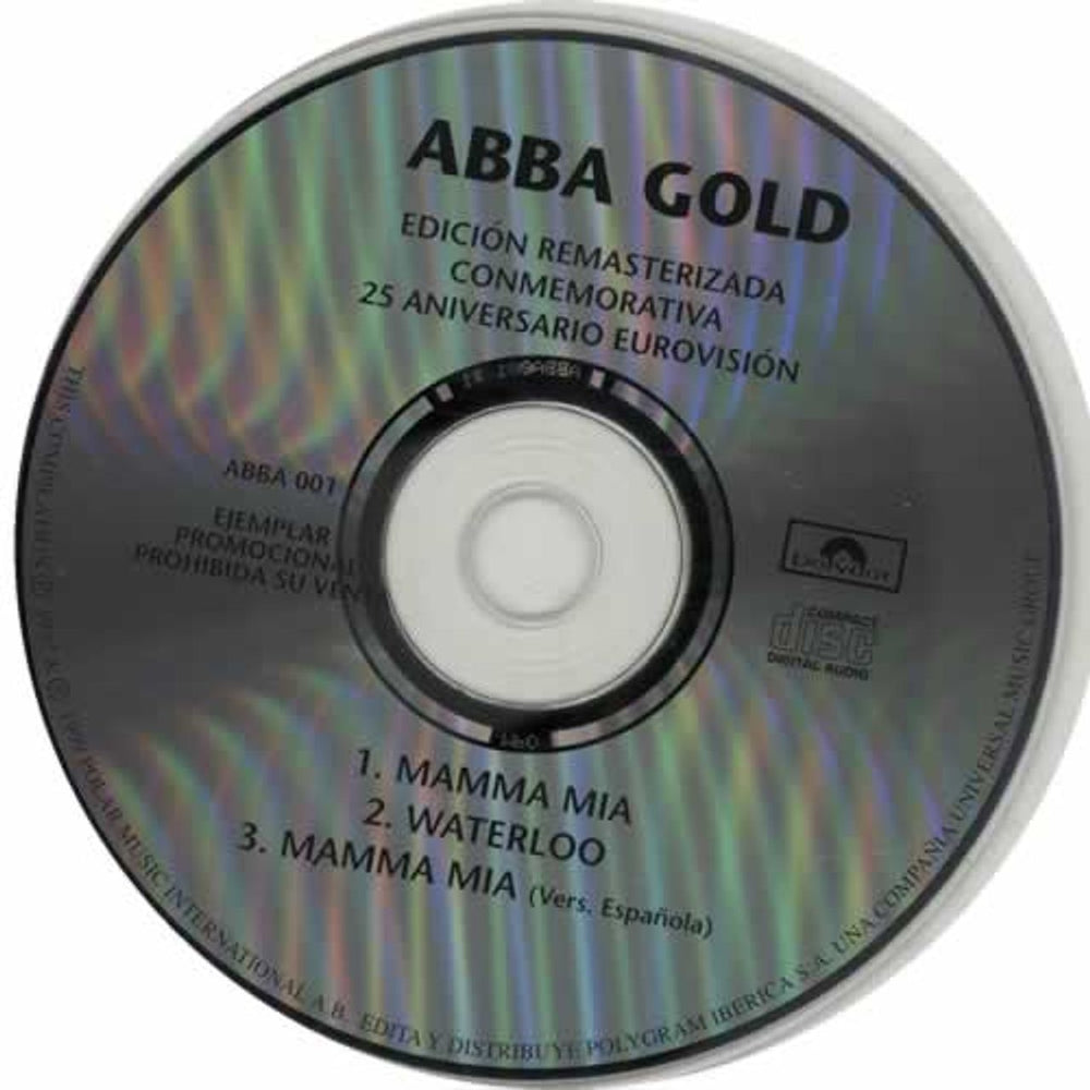 Abba Abba Gold Sampler #1 Spanish Promo CD single (CD5 / 5") ABBA001