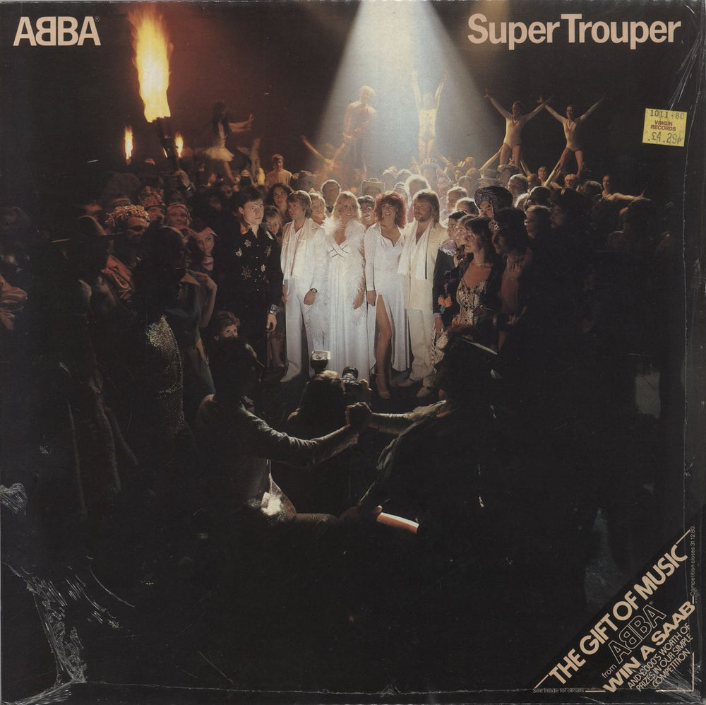 Abba Super Trouper - Win A Saab Sleeve - Shrink UK vinyl LP album (LP record) EPC10022
