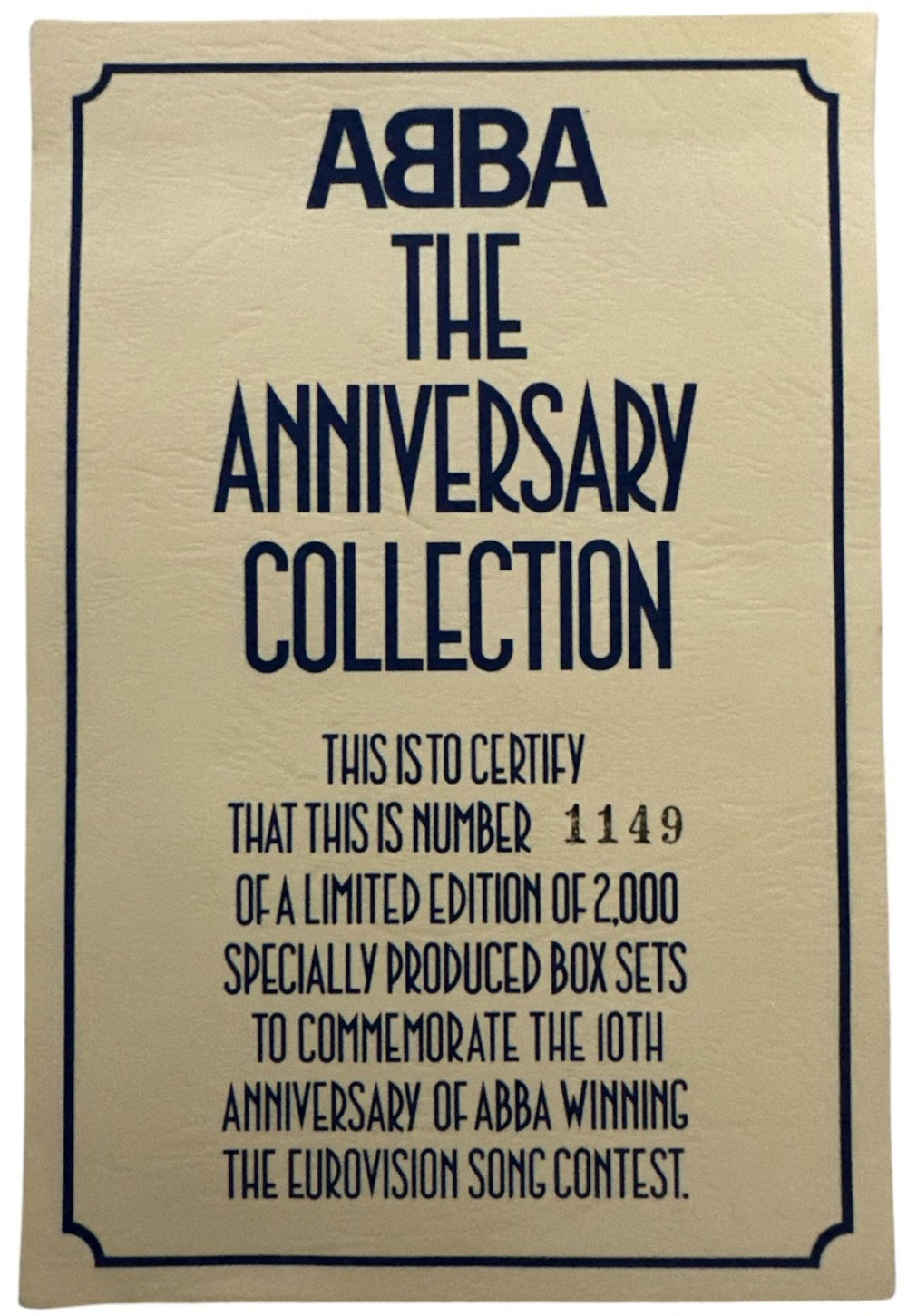 Abba The Anniversary Collection - Blue - Complete - EX UK 7" single box set ABB7XTH227694