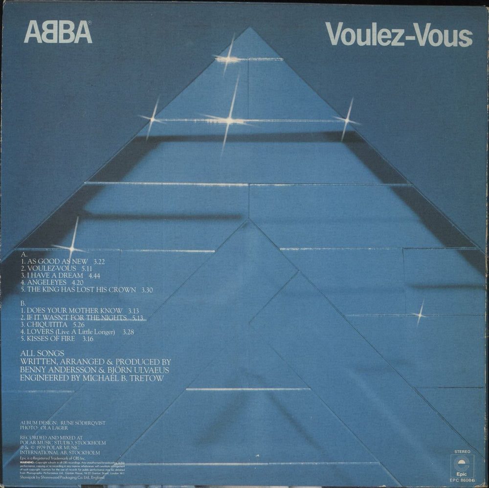 Abba Voulez-Vous UK vinyl LP album (LP record)