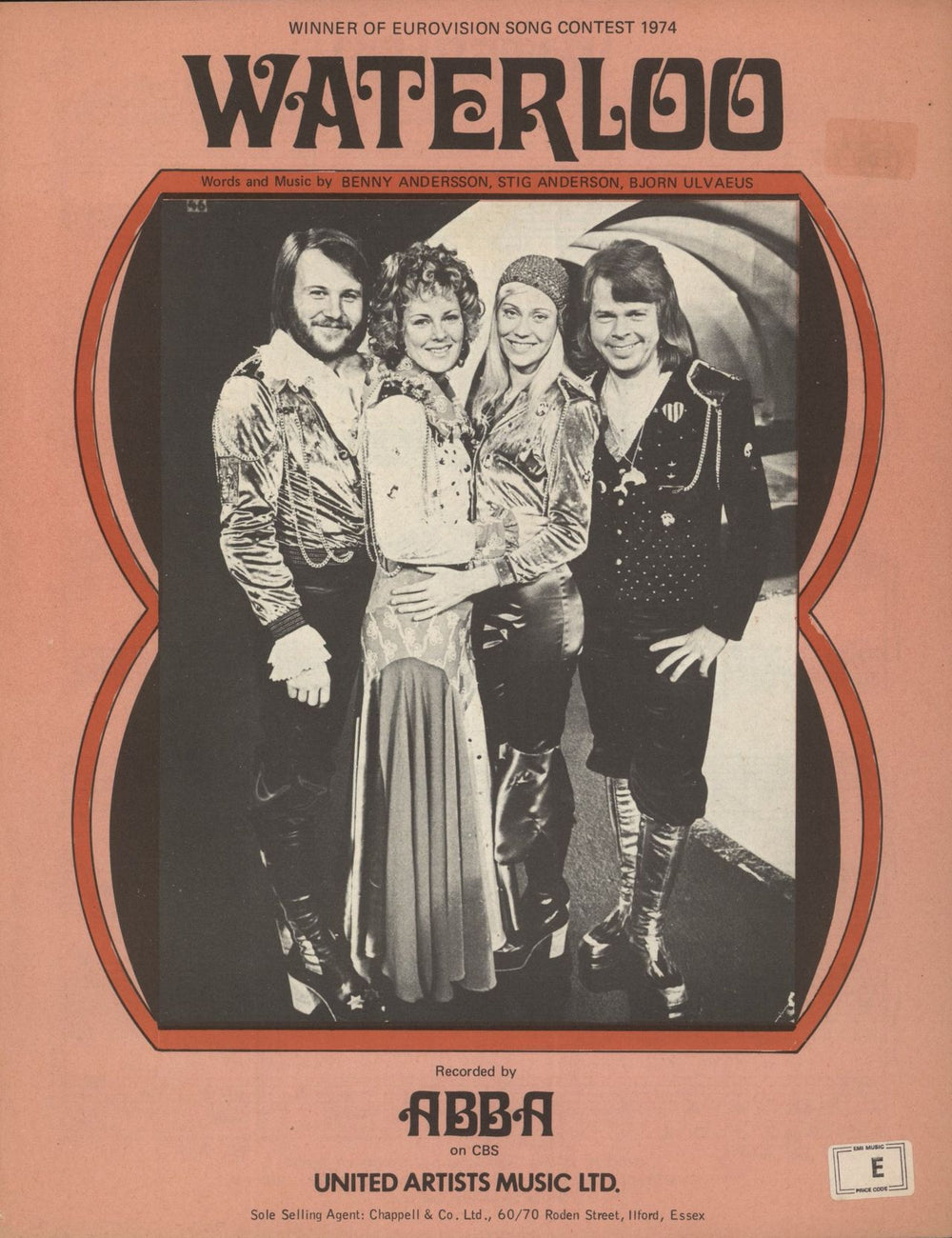 Abba Waterloo UK sheet music SHEET MUSIC
