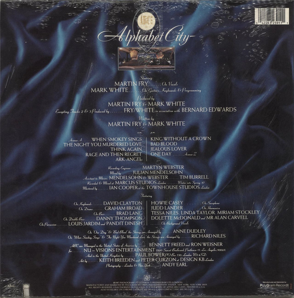 ABC Alphabet City - Sealed + Hype Sticker US vinyl LP album (LP record) 042283239111