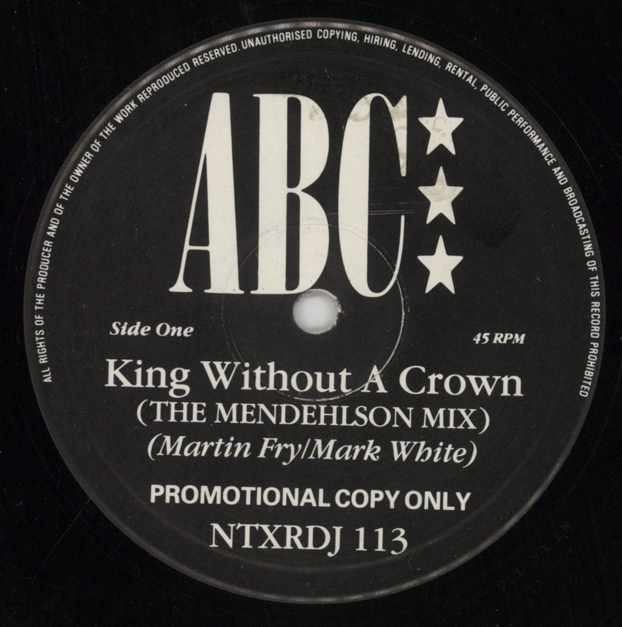 ABC King Without A Crown UK Promo 12" vinyl single (12 inch record / Maxi-single) NTXRDJ113