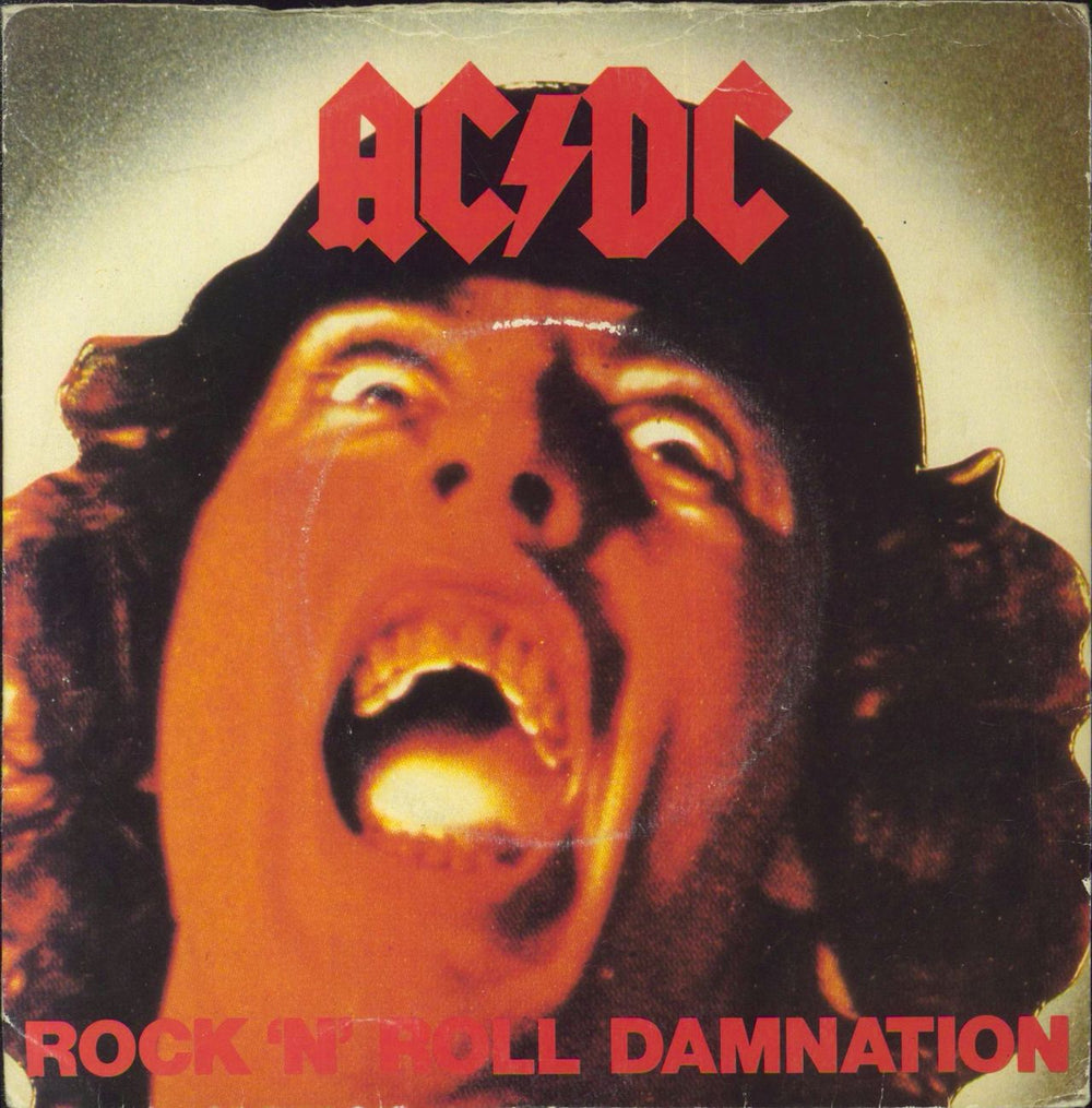 AC/DC Rock N Roll Damnation - 2nd - EX UK 7" vinyl single (7 inch record / 45) K11142