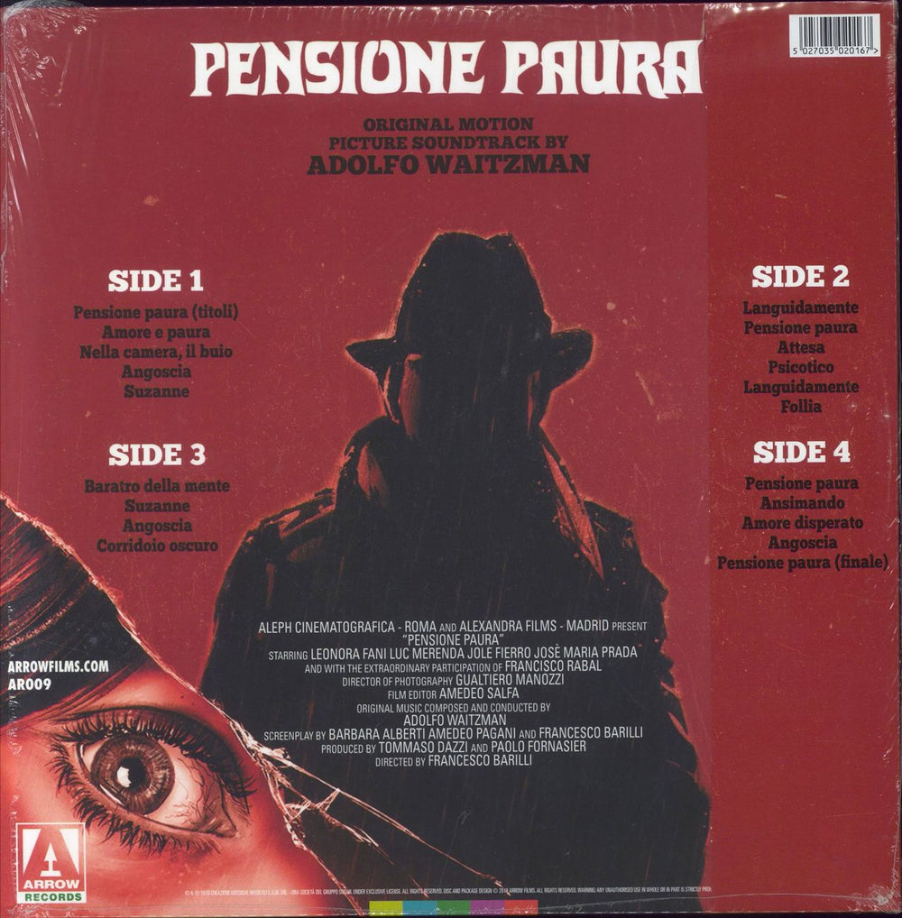 Adolfo Waitzman Pensione Paura - Translucent Red Vinyl - 180g UK 2-LP vinyl record set (Double LP Album) 5027035020167