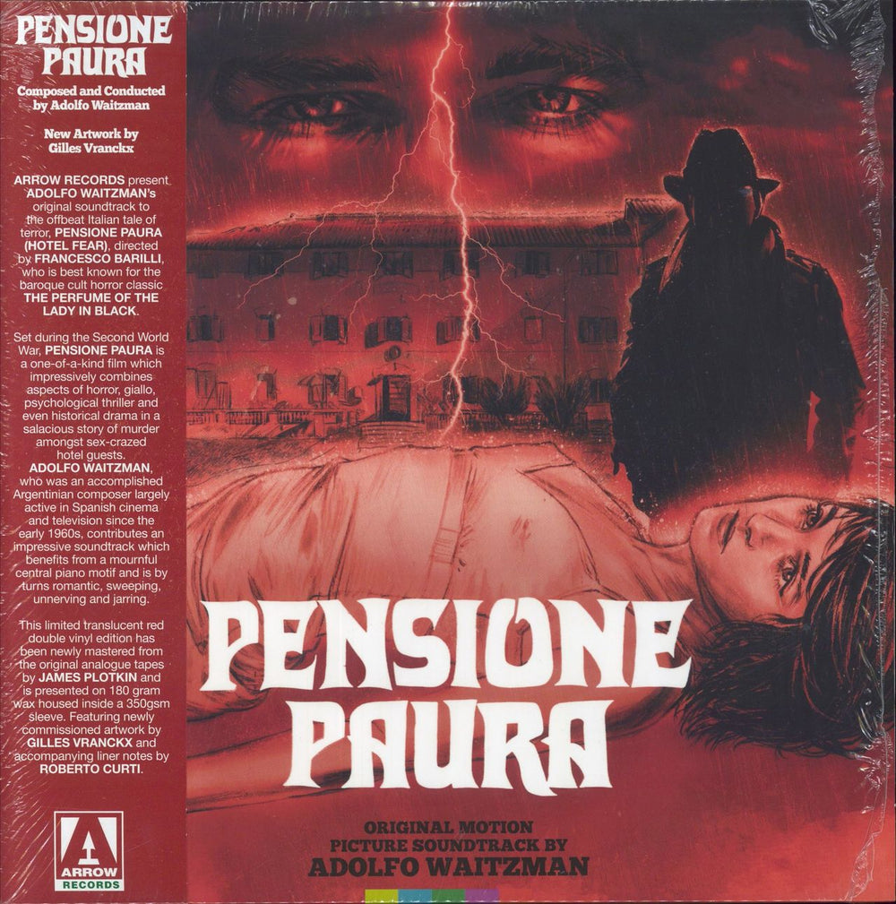 Adolfo Waitzman Pensione Paura - Translucent Red Vinyl - 180g UK 2-LP vinyl record set (Double LP Album) AR009