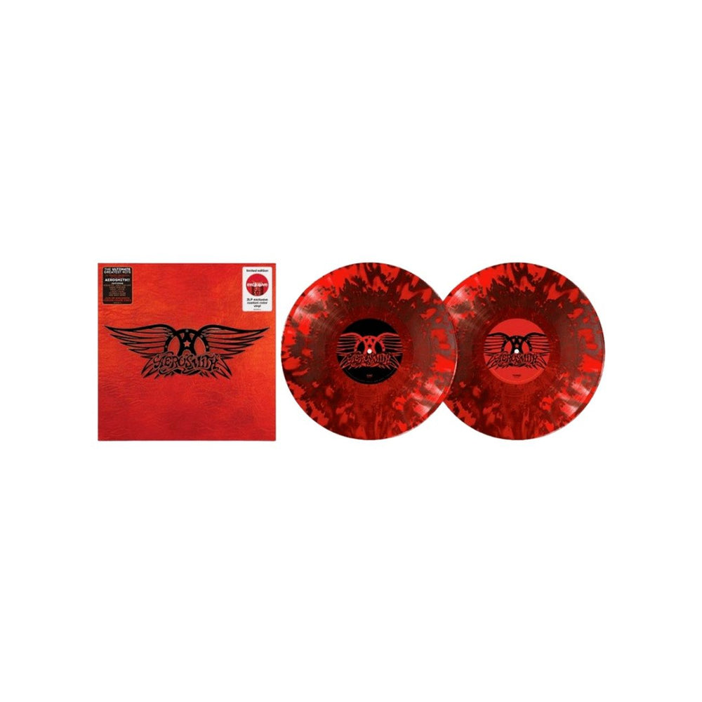 Aerosmith Greatest Hits - Red Marbled Vinyl - Sealed UK 2-LP vinyl record set (Double LP Album) 00602448968296