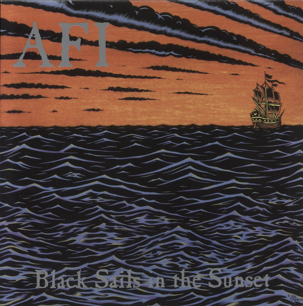 AFI Black Sails In the Sunset - Grey Marble Vinyl US vinyl LP album (LP record) NITRO15824-2