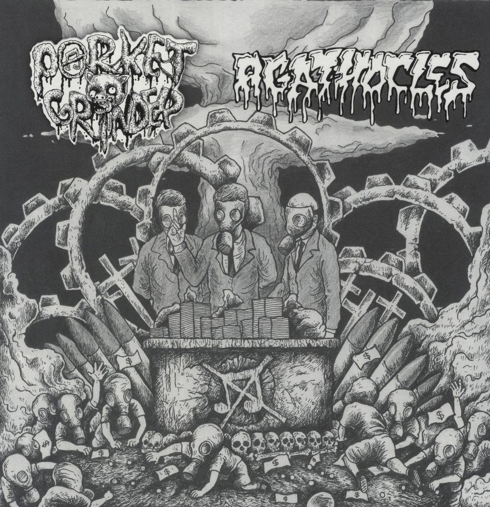 Agathocles Agathocles / Porket Grinder Spanish 7" vinyl single (7 inch record / 45) NONE