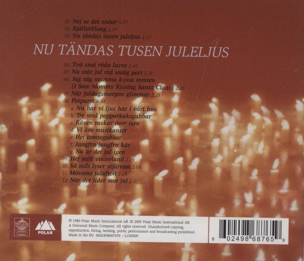 Agnetha Fältskog Nu Tändas Tusen Juleljus German CD album (CDLP) 602498687659