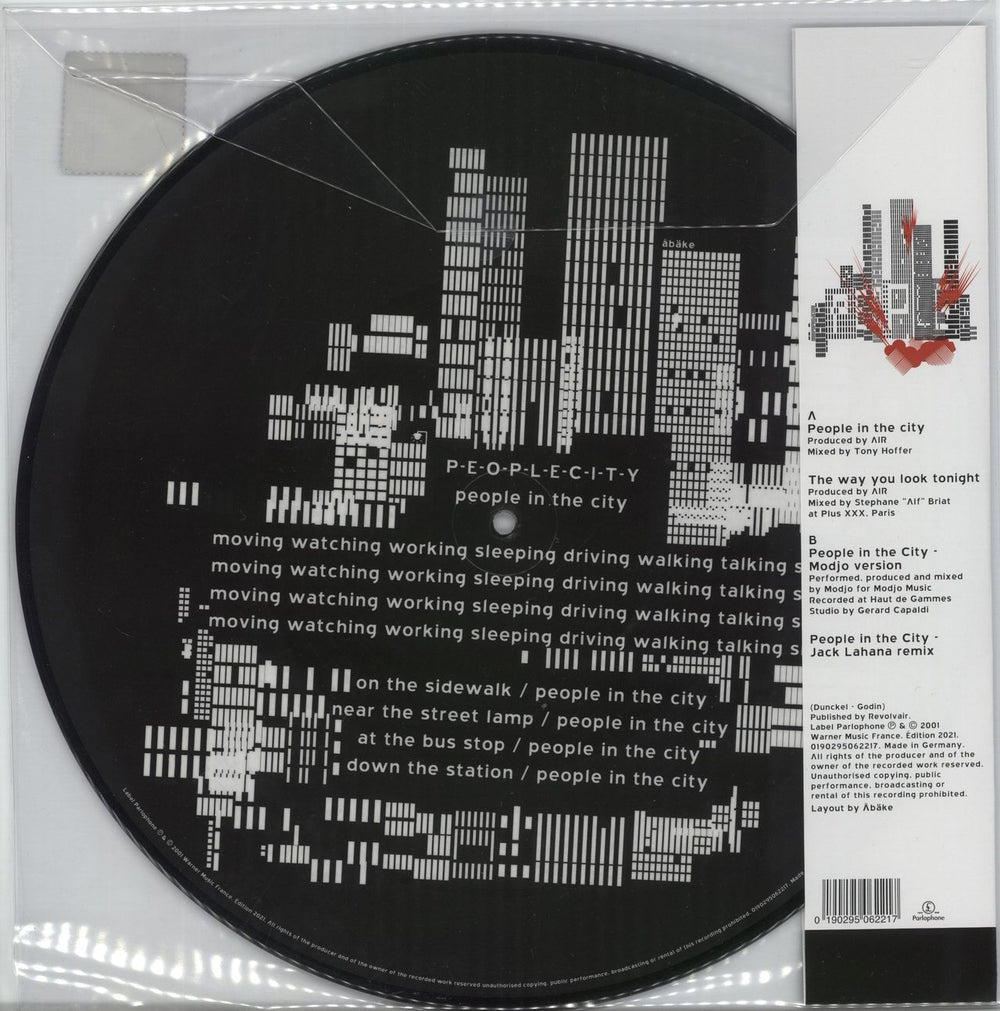Air (French) People In The City - RSD21 - Sealed US picture disc LP (vinyl picture disc album) 190295062217