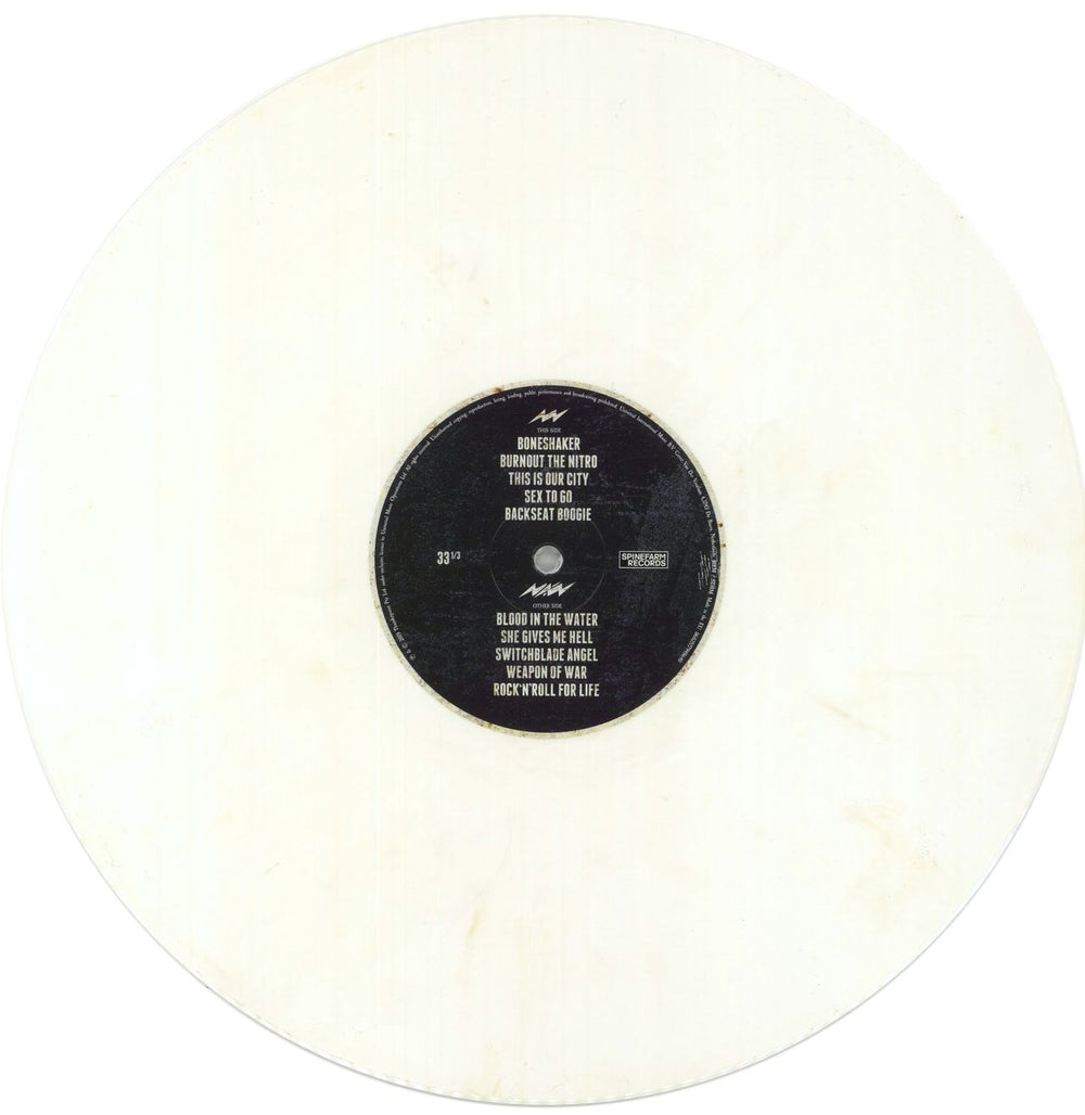 Airbourne Boneshaker - Bone Vinyl UK vinyl LP album (LP record) AX6LPBO858585