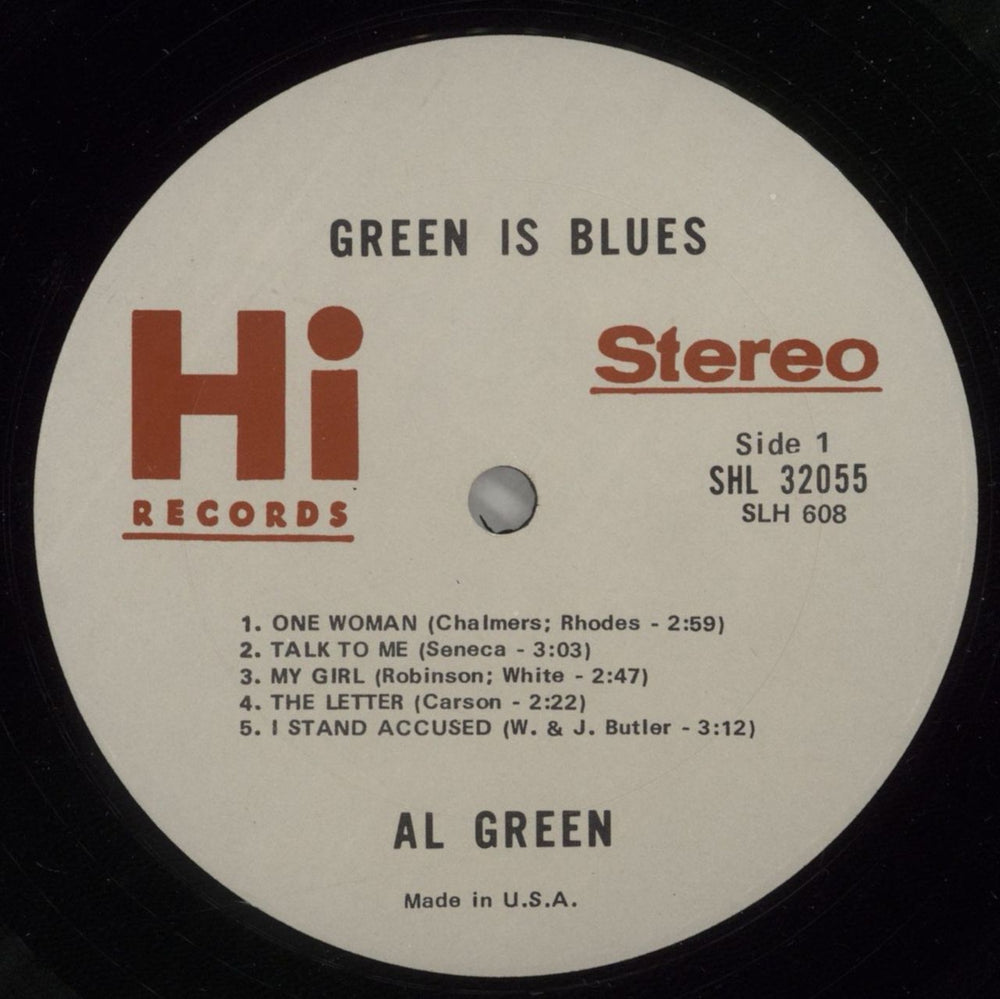 Al Green Green Is Blues US vinyl LP album (LP record) AEELPGR882088