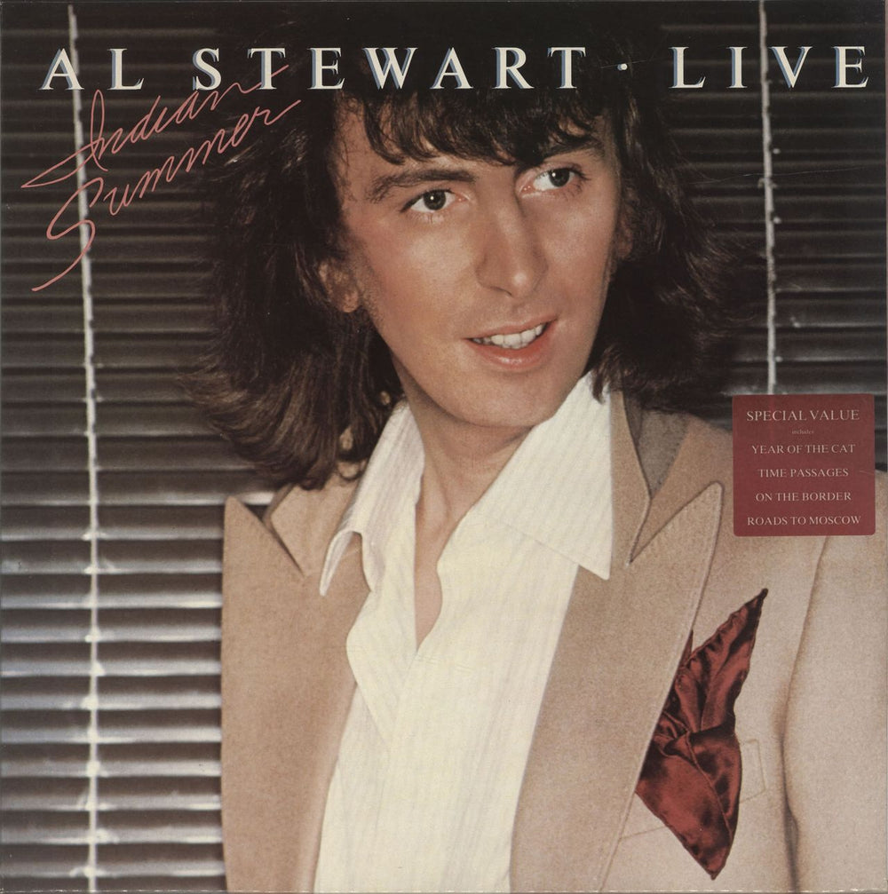 Al Stewart Live - Indian Summer - Stickered German 2-LP vinyl record set (Double LP Album) RCALP9001