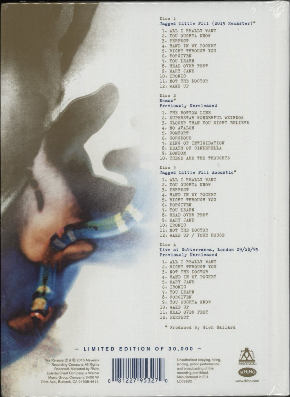 Alanis Morissette Jagged Little Pill - Sealed Deluxe Edition + Notepad UK 4-CD album set 081227953270