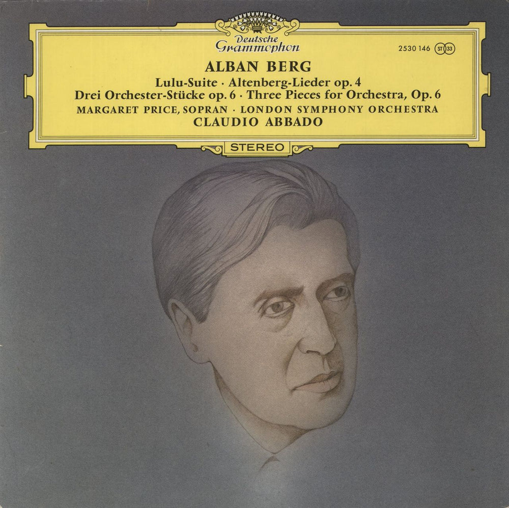 Alban Berg Symphonic Pieces From The Opera "Lulu" German vinyl LP album (LP record) 2530146