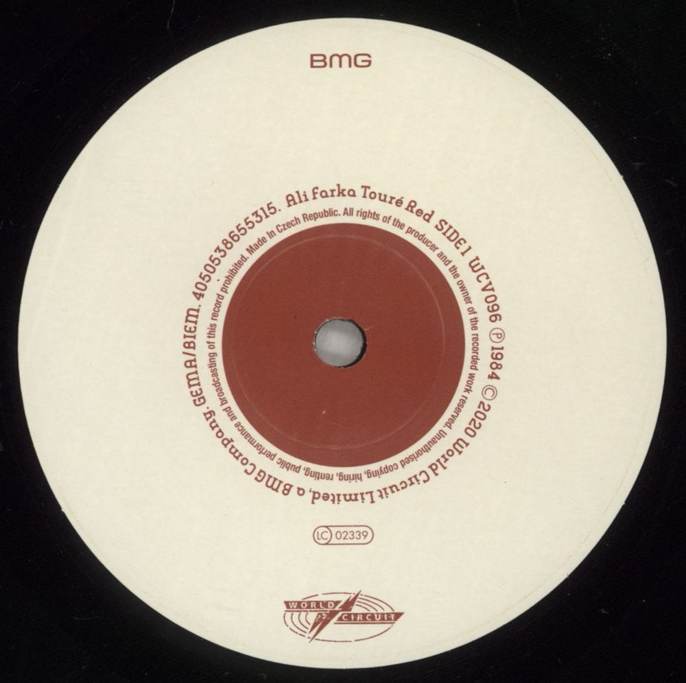 Ali Farka Toure Red - 180g Vinyl UK vinyl LP album (LP record) FT4LPRE880774