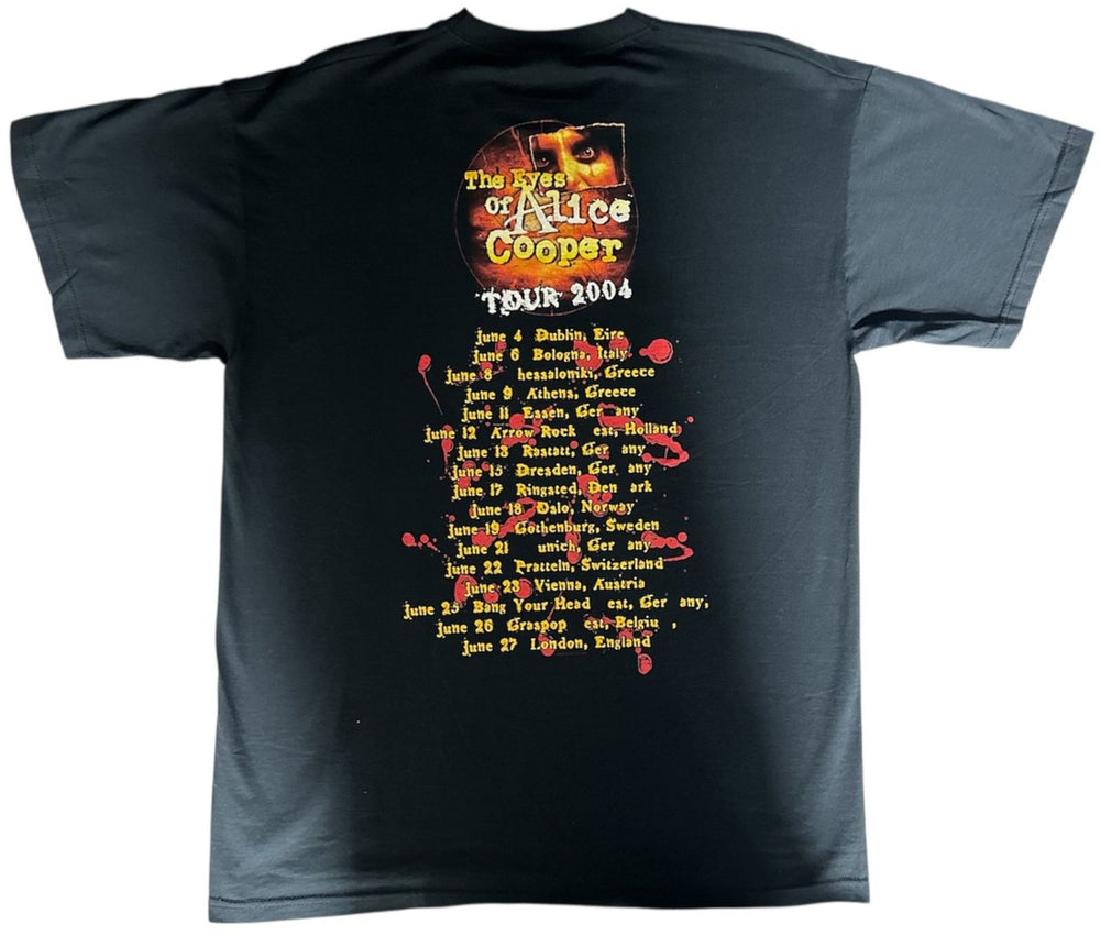 Alice Cooper The Eyes Of Alice Cooper Tour 2004 UK t-shirt