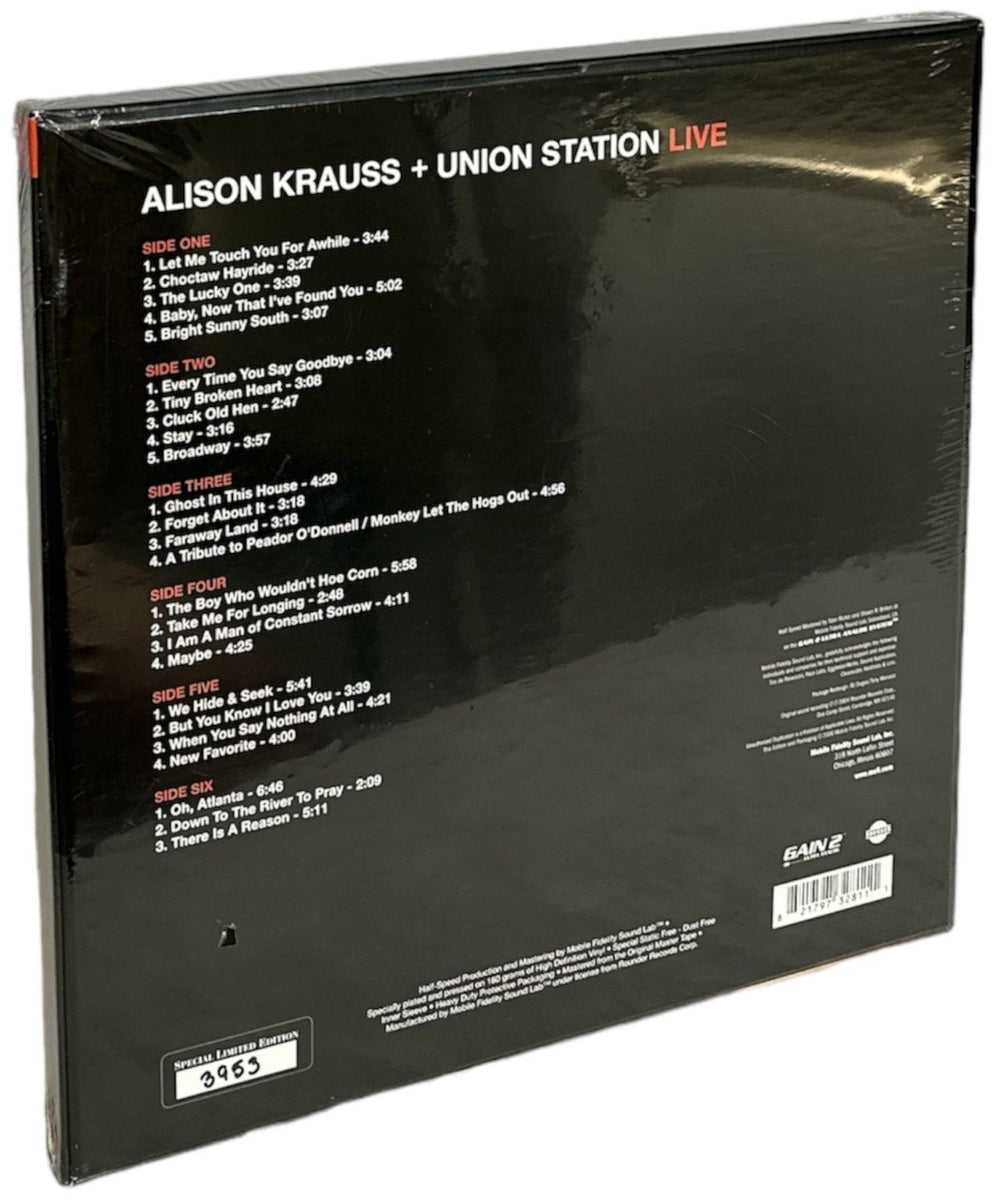 Alison Krauss Live US 3-LP vinyl record set (Triple LP Album) 821797328111