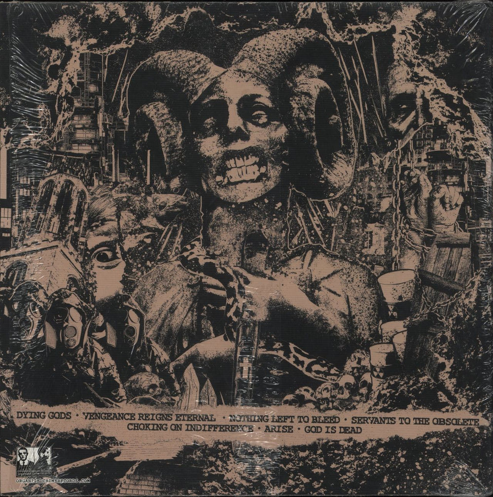 All Out War Dying Gods - Blood Red Transparent Vinyl US 12" vinyl single (12 inch record / Maxi-single)