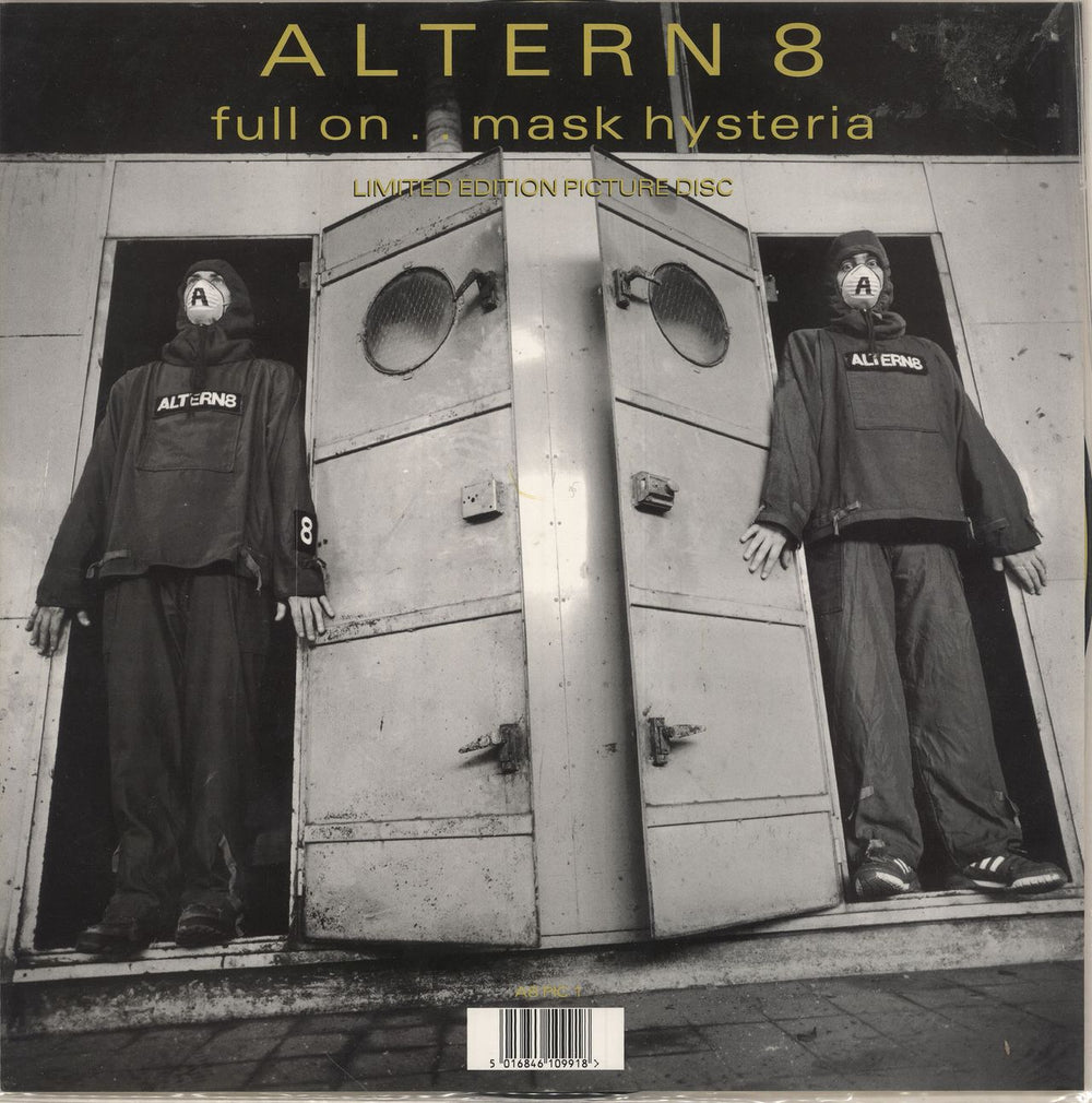 Altern 8 Full On...Mask Hysteria UK picture disc LP (vinyl picture disc album) A-8PDFU749184
