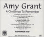 Amy Grant A Christmas To Remember US Promo CD-R acetate CDR