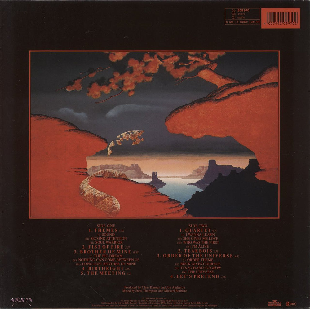 Anderson Bruford Wakeman Howe Anderson Bruford Wakeman Howe German vinyl LP album (LP record) 4007192099702