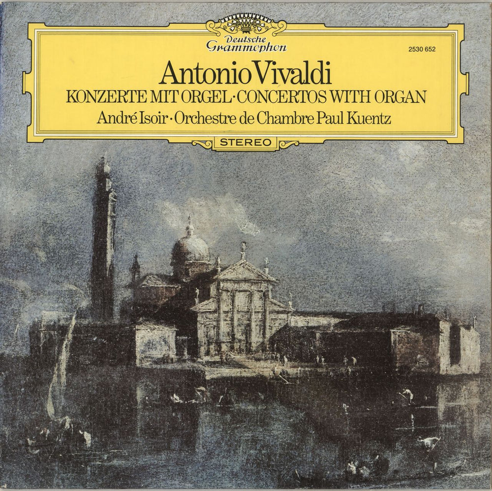 André Isoir Antonio Vivaldi: Konzerte Mit Orgel UK vinyl LP album (LP record) 2530652