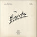 Andrew Lloyd Webber & Tim Rice Evita + Libretto UK 2-LP vinyl record set (Double LP Album) MCX503