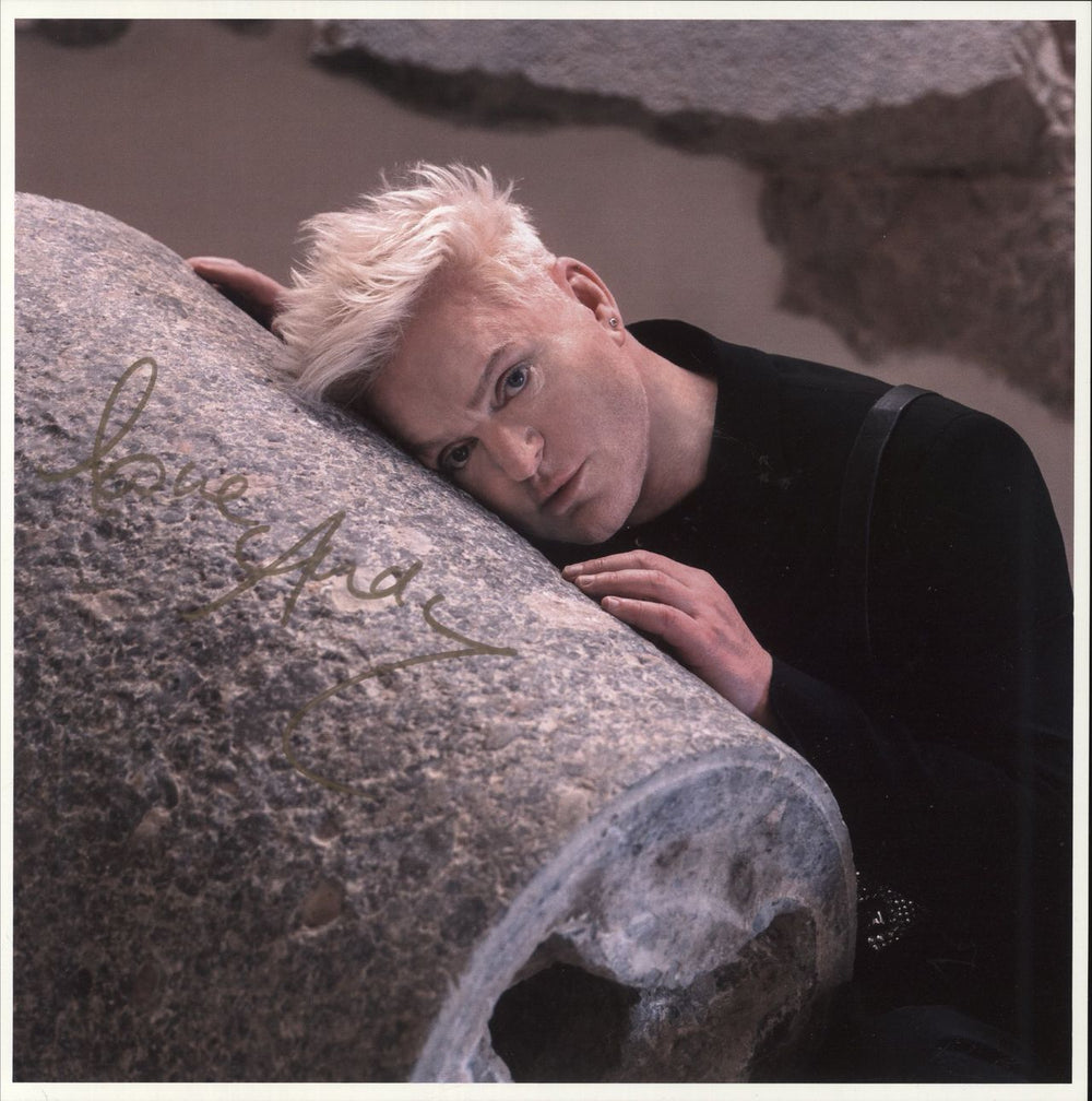 Andy Bell (80s) Ten Crowns - Autographed Print & Autographed Art Card UK picture disc LP (vinyl picture disc album) ADLPDTE873581