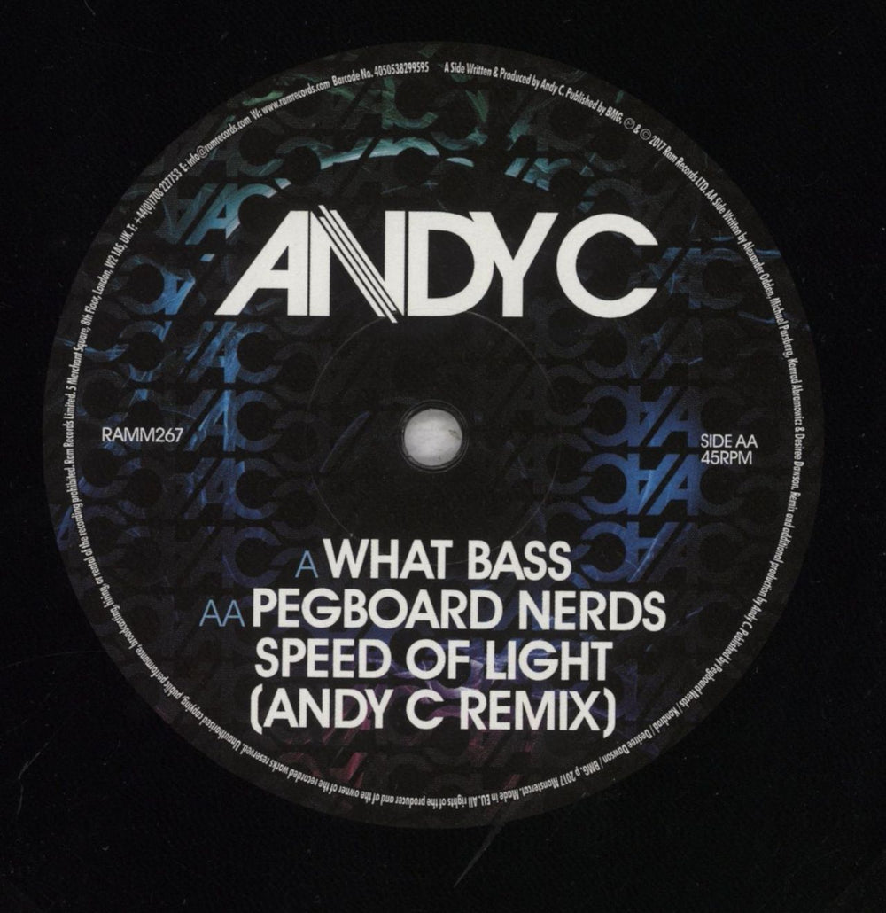 Andy C What Bass UK 12" vinyl single (12 inch record / Maxi-single) A6D12WH841646