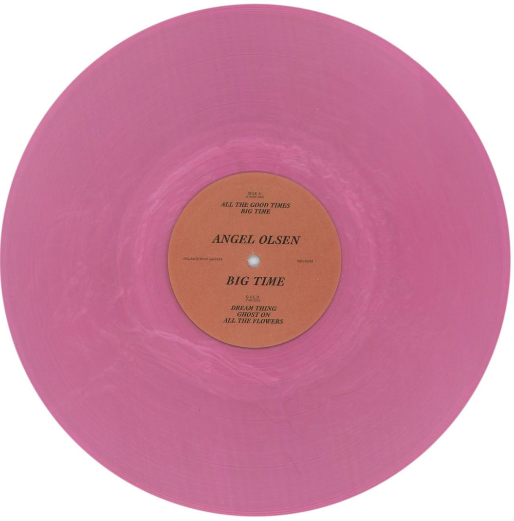 Angel Olsen Big Time - Pink Vinyl UK 2-LP vinyl record set (Double LP Album) O4L2LBI867167