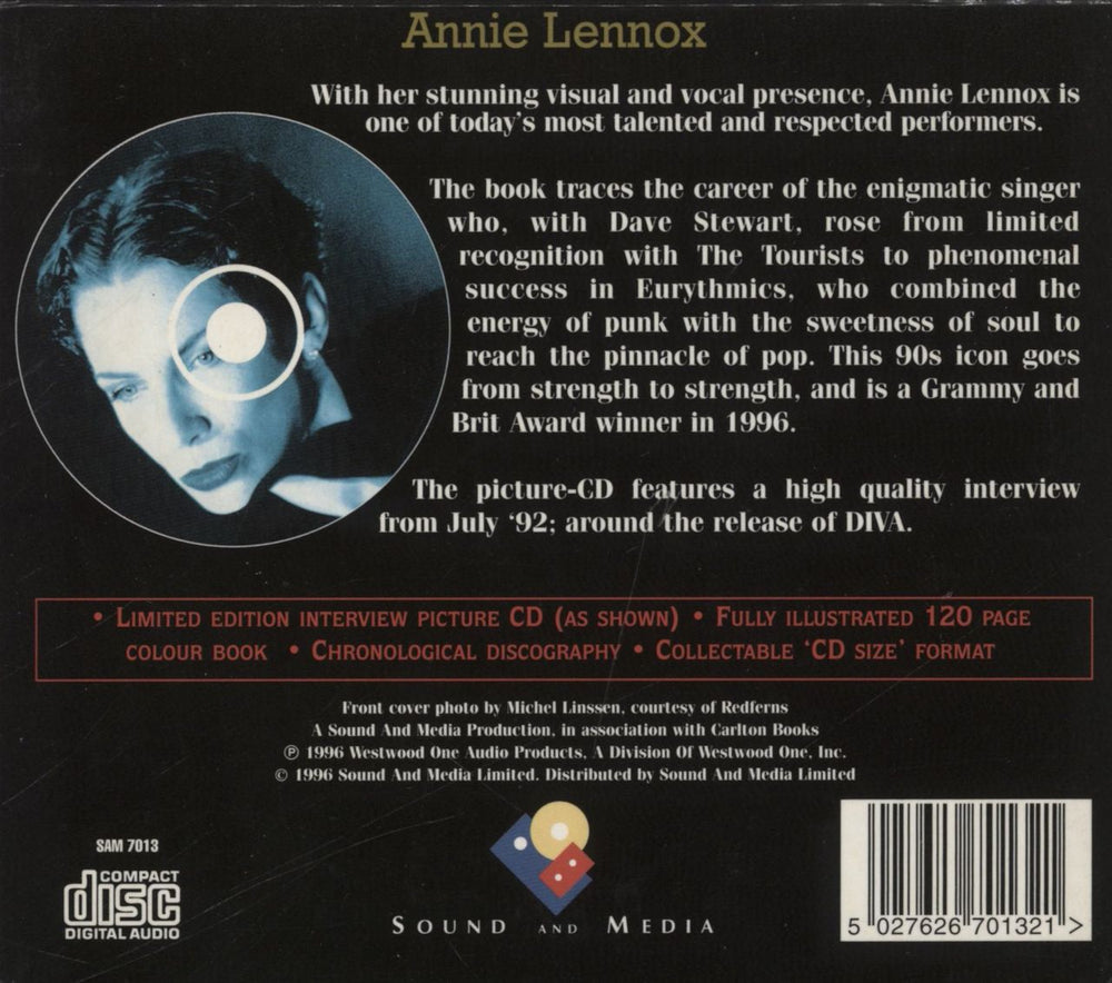 Annie Lennox Interview Disc & Fully Illustrated Book UK CD album (CDLP) 5027626701321