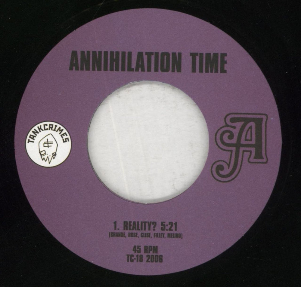 Annihilation Time Cosmic Unconciousness E.P. US 7" vinyl single (7 inch record / 45) 8S207CO854019