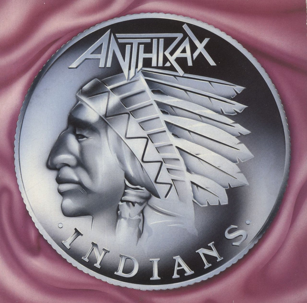 Anthrax Indians - Glow In The Dark Vinyl UK 7" vinyl single (7 inch record / 45) ISP325