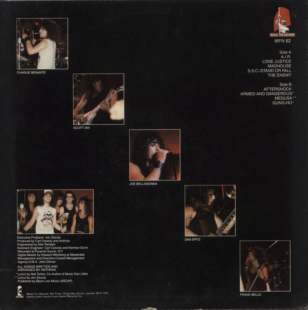 Anthrax Spreading The Disease - EX UK vinyl LP album (LP record) 5016583106218