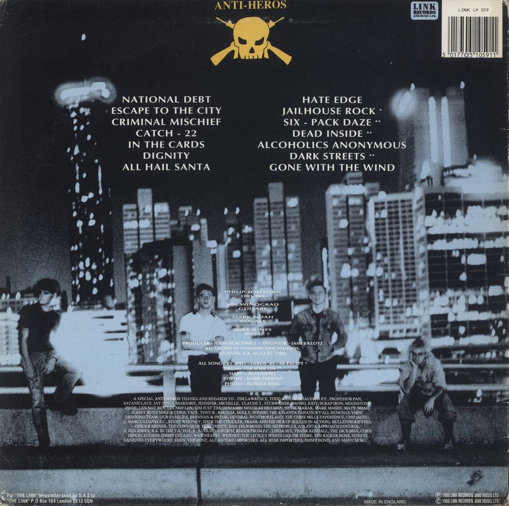 Anti-Heros Don't Tread On Me UK vinyl LP album (LP record) 5017705105911