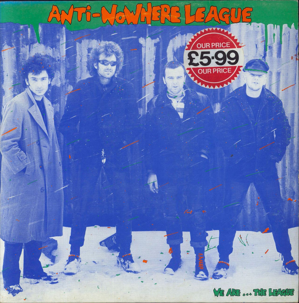 Anti-Nowhere League We Are... The League - Red Vinyl UK vinyl LP album (LP record) NOSE6