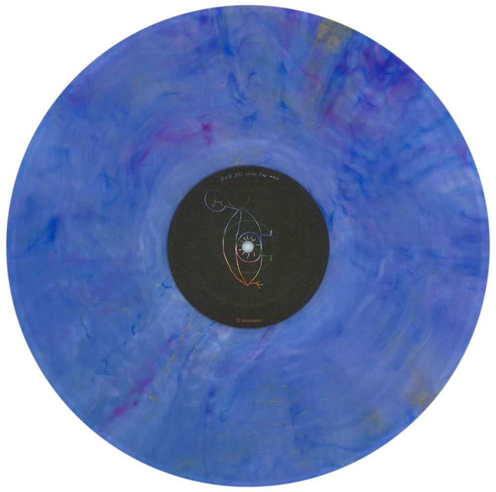 Arcade Fire We - Blue & Gold Marbled Vinyl UK vinyl LP album (LP record) ACFLPWE867219