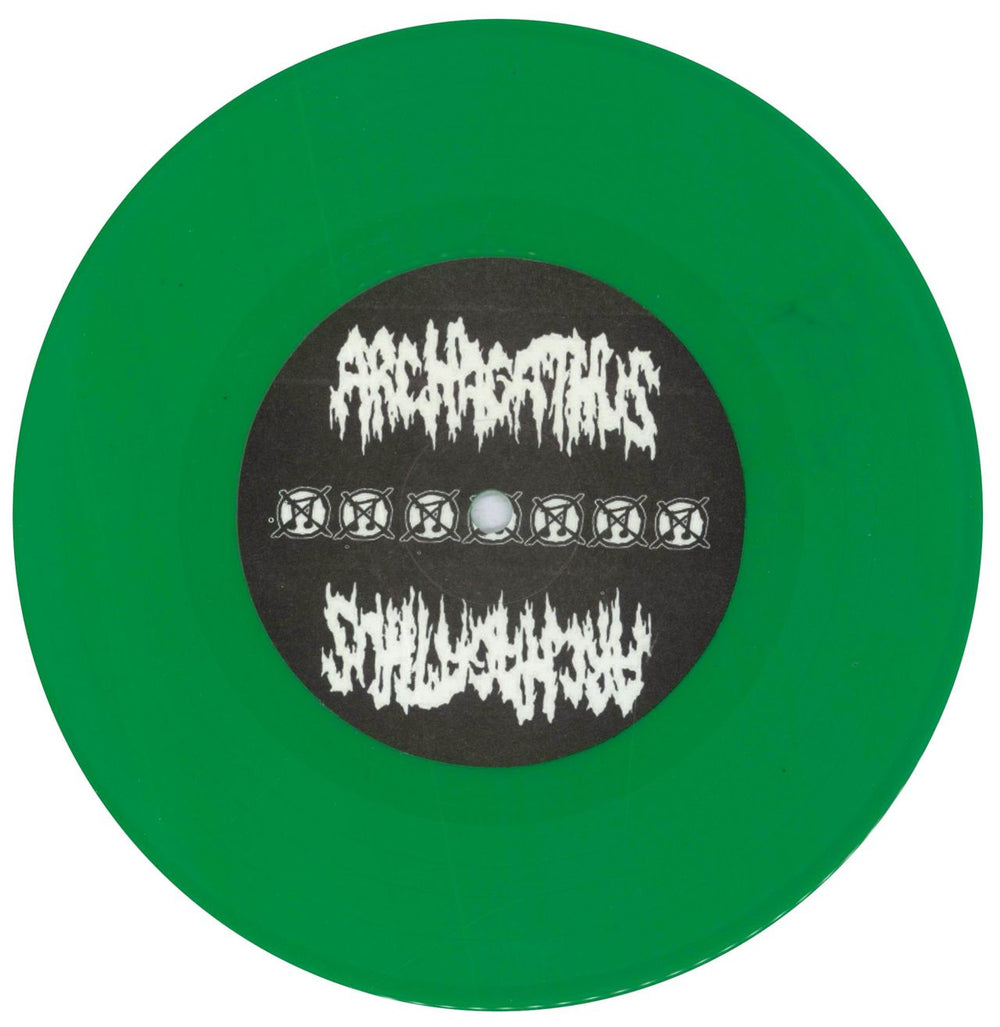 Archagathus Destruction Of Life / Cats, Frogs, Ducks And Dogs - Green Vinyl Belgian 7" vinyl single (7 inch record / 45) 3WK07DE835249