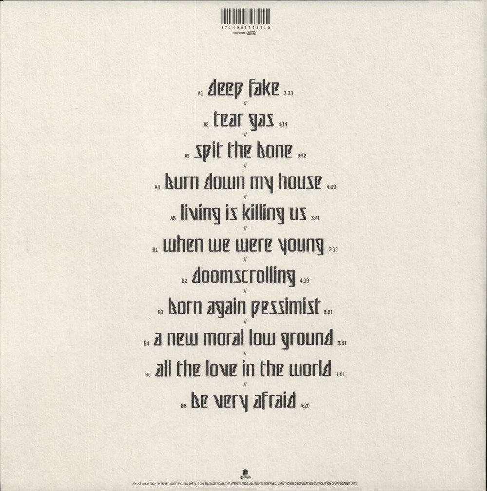 Architects The Classic Symptoms Of A Broken Spirit - Clear & Sea Blue Galaxy Vinyl Dutch vinyl LP album (LP record) 8714092793215