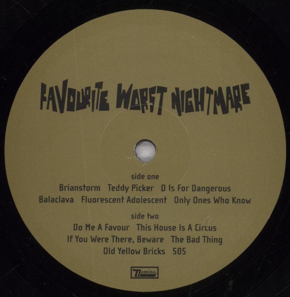 Arctic Monkeys Favourite Worst Nightmare - EX UK vinyl LP album (LP record) MEOLPFA848354