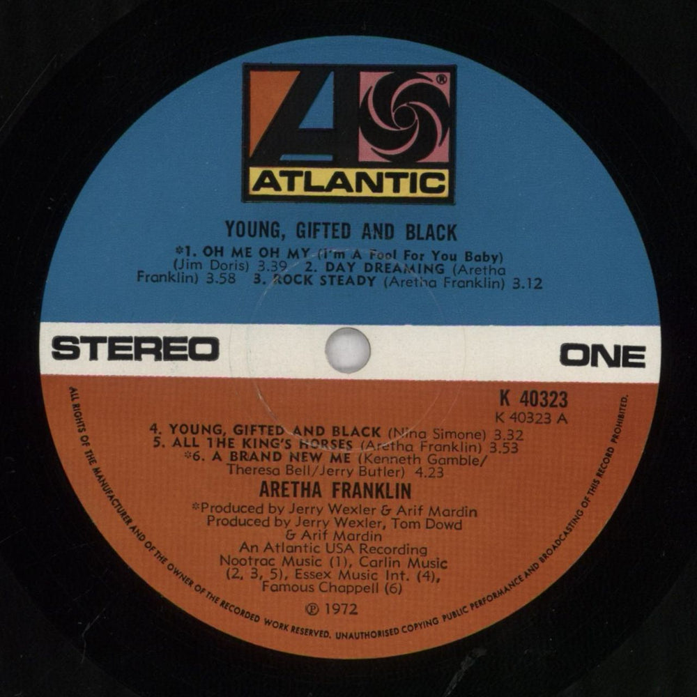 Aretha Franklin Young, Gifted And Black - 1st - EX UK vinyl LP album (LP record) ARELPYO841868