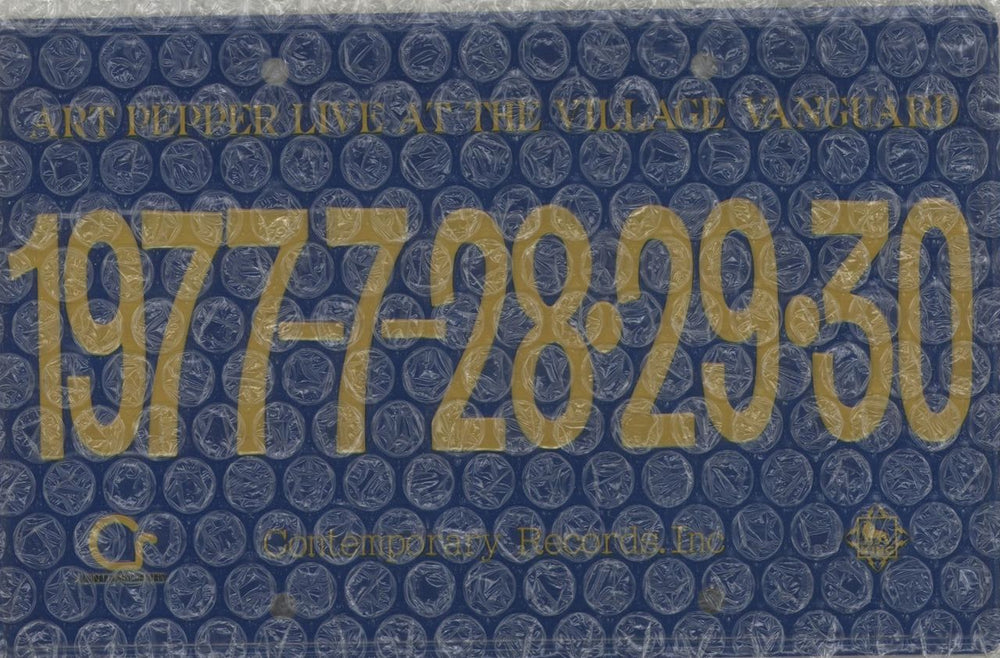 Art Pepper Live At The Village Vanguard + Numberplate Japanese 3-LP vinyl record set (Triple LP Album) A/P3LLI519375